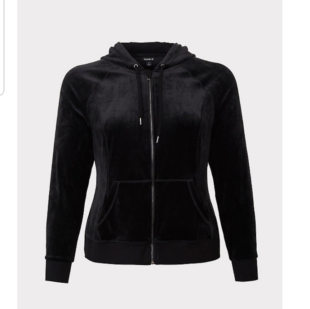 Black Velvet Hoodie and Jogger Set - Picture 6 of 6
